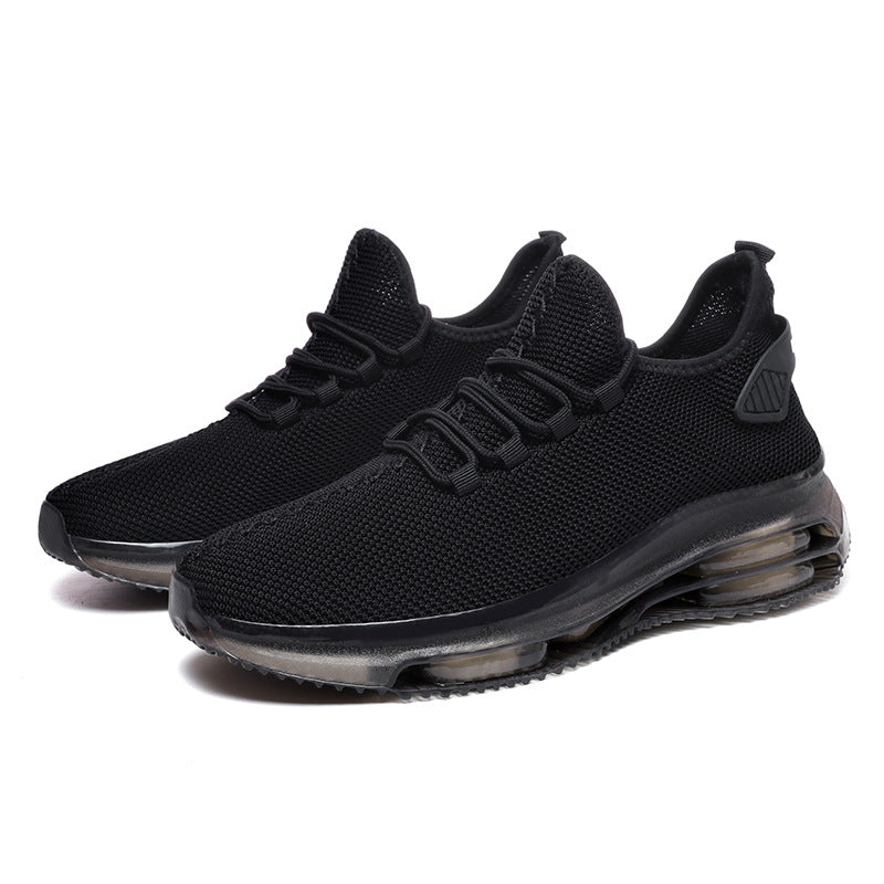 Men's Woven Mesh Height Increasing Sports Casual Sneakers - LAKD London