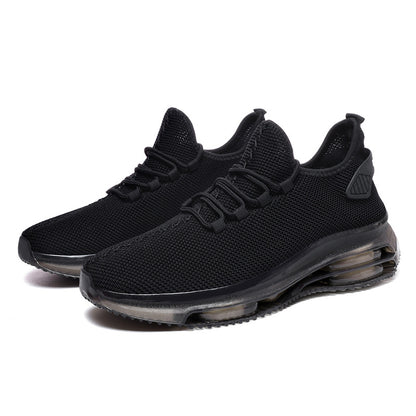 Men's Woven Mesh Height Increasing Sports Casual Sneakers - LAKD London