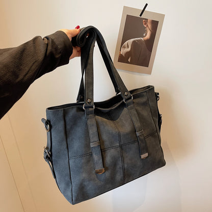 Women's Casual Velvet Large Capacity Tote Bag Everyday Travel - LAKD London