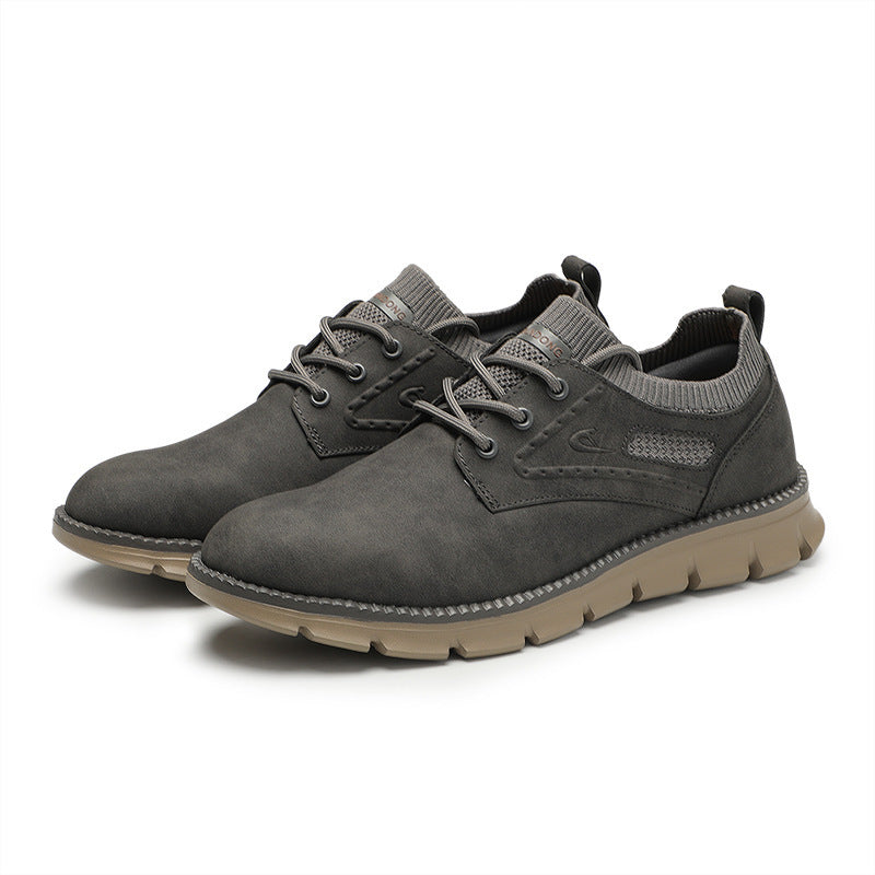 Men's Premium Quality Breathable Suede Leather Rubber Sole Sneakers - LAKD London