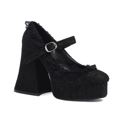 Women's Luxury Buckle Platform High Heel Evening Shoes - LAKD London