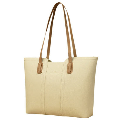 Women's One Shoulder Leather Handbag Elegant Business Casual Carry - LAKD London