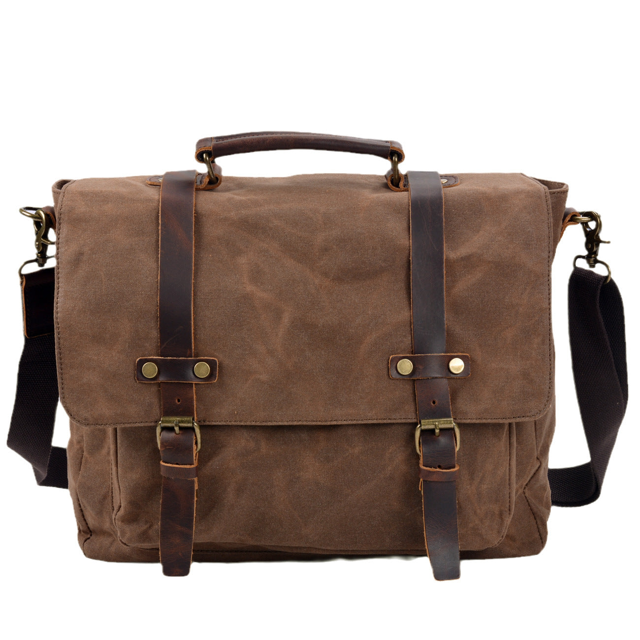 Men's Business Travel Crossbody Bag Canvas Document Shoulder Carry - LAKD London