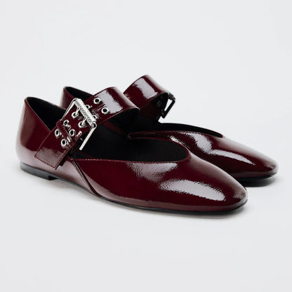 Women's Luxury Round Toe Ballet Slipper Flat Heel Pumps - LAKD London