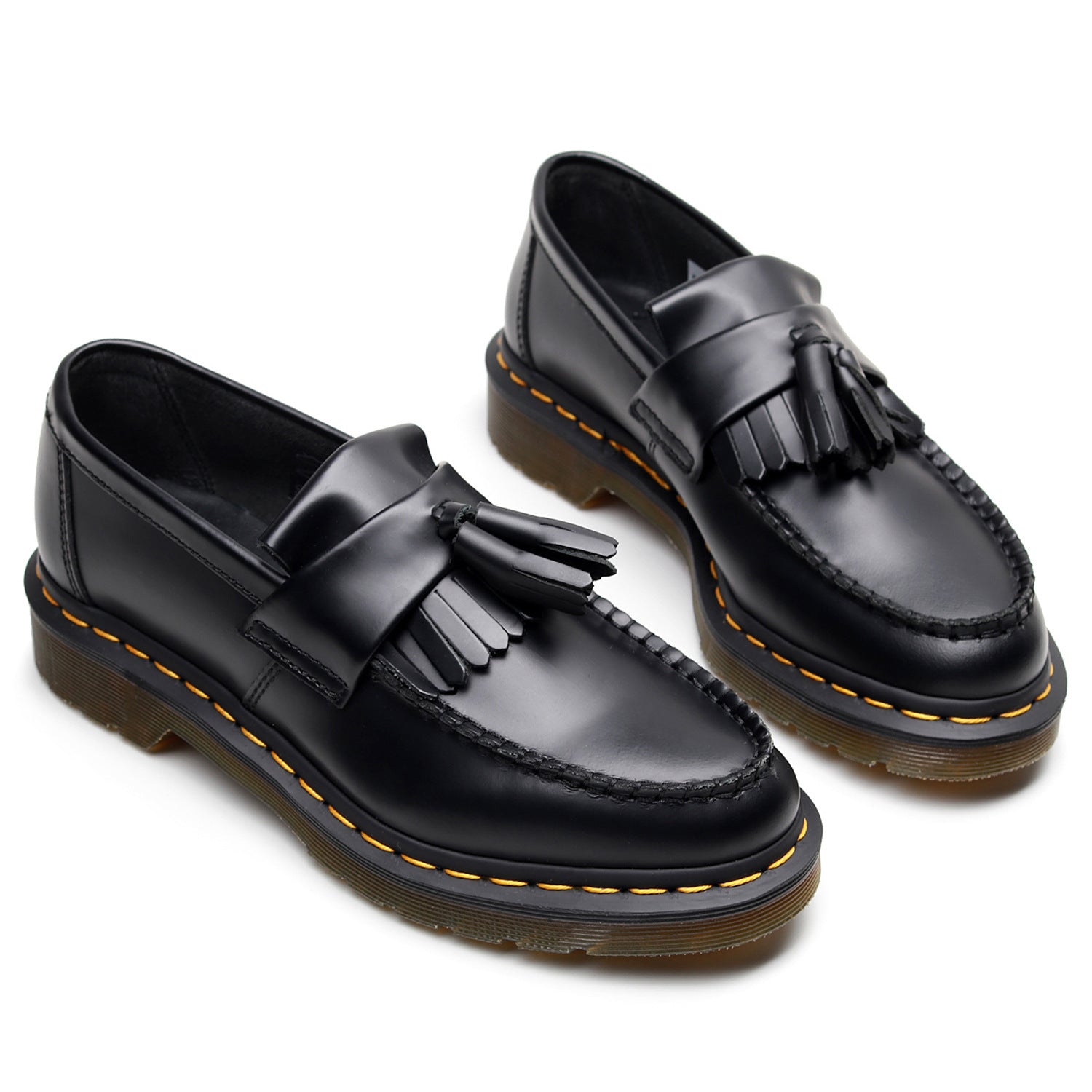 Men's Premium Cowhide Plus Size Leather Tassel British Loafers - LAKD London