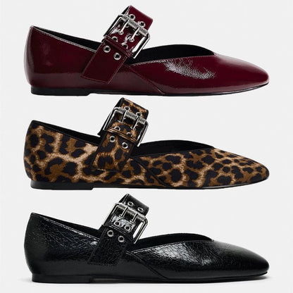 Women's Luxury Round Toe Ballet Slipper Flat Heel Pumps - LAKD London
