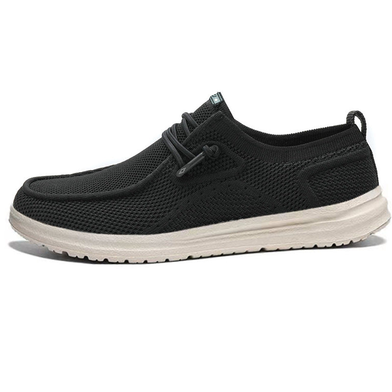 Men's Casual Canvas Mesh Sneakers Lightweight Flat Trainers - LAKD London