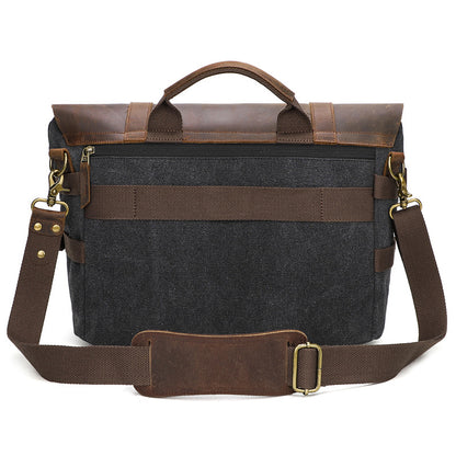 Men's Casual Canvas Messenger Shoulder Bag Waterproof Street Style - LAKD London