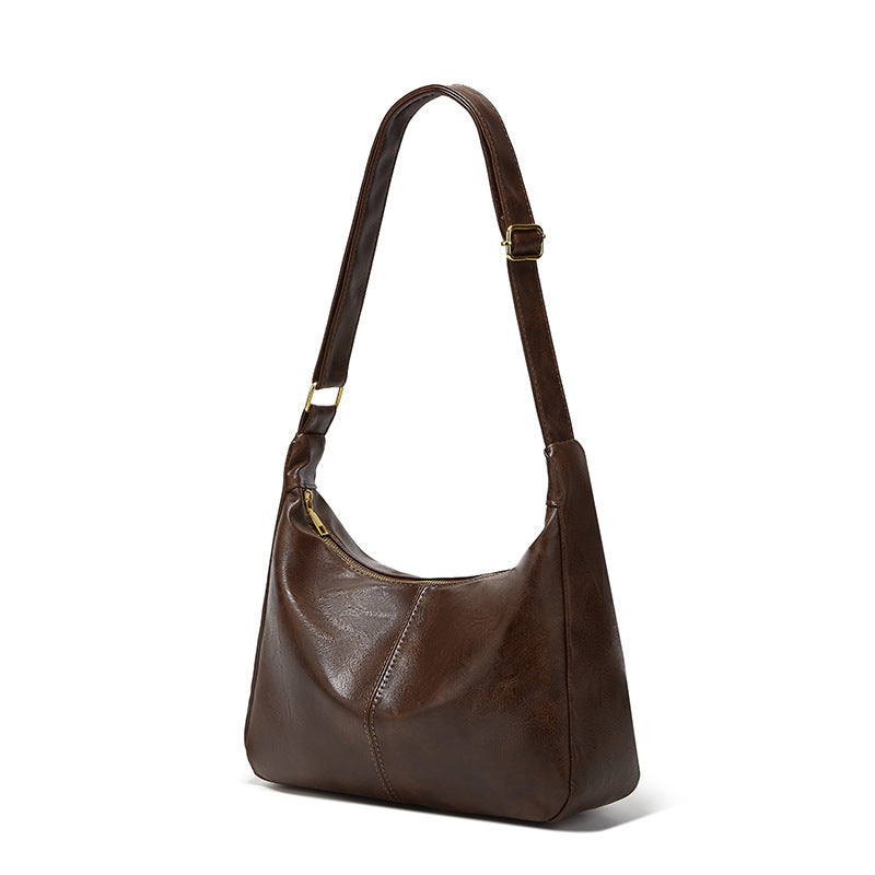 Women's Solid Colour Retro Large Capacity Shoulder Tote Bag Everyday - LAKD London