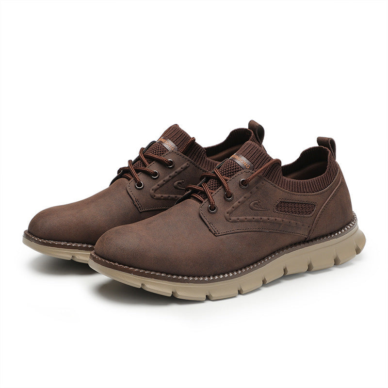Men's Premium Quality Breathable Suede Leather Rubber Sole Sneakers - LAKD London