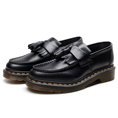 Men's Premium Cowhide Plus Size Leather Tassel British Loafers - LAKD London