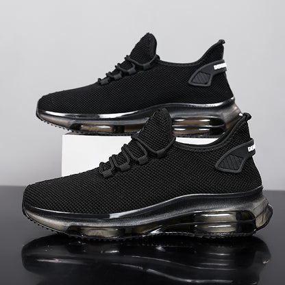 Men's Woven Mesh Height Increasing Sports Casual Sneakers - LAKD London