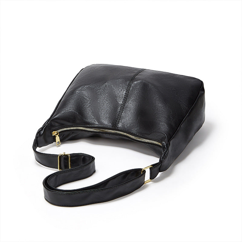 Women's Solid Colour Retro Large Capacity Shoulder Tote Bag Everyday - LAKD London