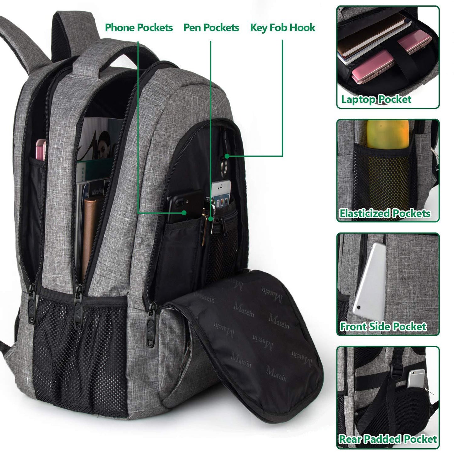 Mens Large Capacity Multifunctional Travel Backpack by Lakd London - LAKD London