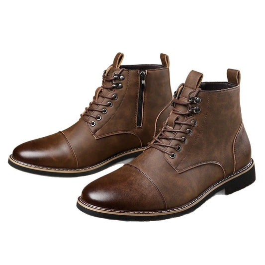 Men's Luxury Martin Boots Casual Lace Up Leather Shoes - LAKD London