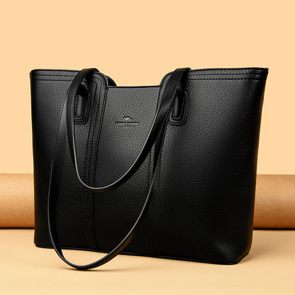 Women's One Shoulder Leather Handbag Elegant Business Casual Carry - LAKD London