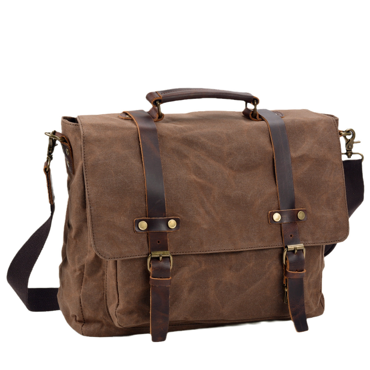 Men's Business Travel Crossbody Bag Canvas Document Shoulder Carry - LAKD London
