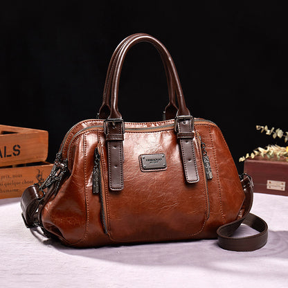 Women's Retro Boston Designer Shoulder Bag Classic Vintage Style - LAKD London