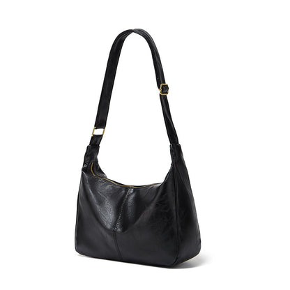 Women's Solid Colour Retro Large Capacity Shoulder Tote Bag Everyday - LAKD London