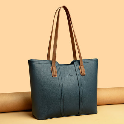 Women's One Shoulder Leather Handbag Elegant Business Casual Carry - LAKD London