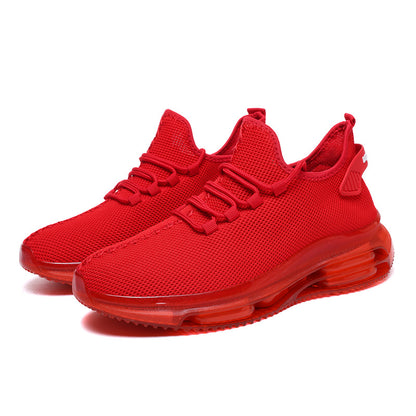 Men's Woven Mesh Height Increasing Sports Casual Sneakers - LAKD London