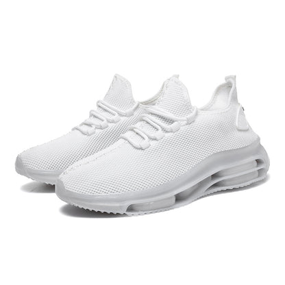 Men's Woven Mesh Height Increasing Sports Casual Sneakers - LAKD London