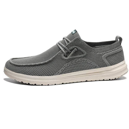Men's Casual Canvas Mesh Sneakers Lightweight Flat Trainers - LAKD London