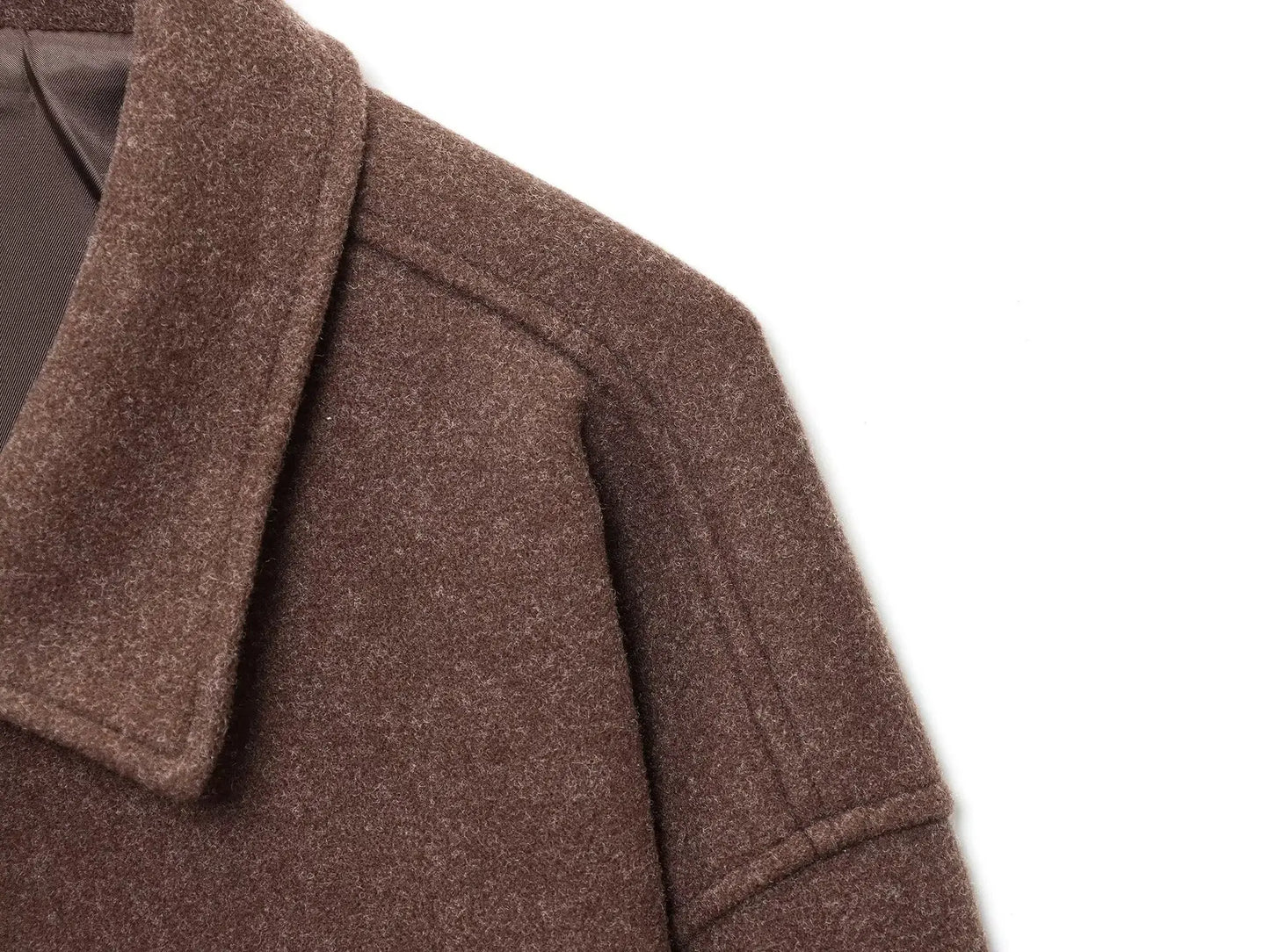 Women's Lapel Woolen Textured Casual Versatile Streetwear Jacket