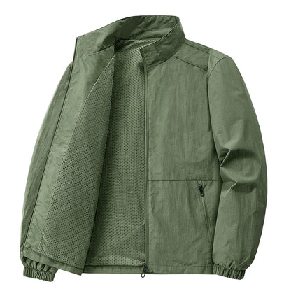 Men's Lightweight Breathable Casual Zipper Formal Spring Jacket