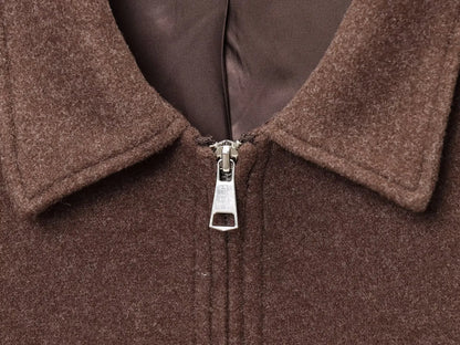 Women's Lapel Woolen Textured Casual Versatile Streetwear Jacket