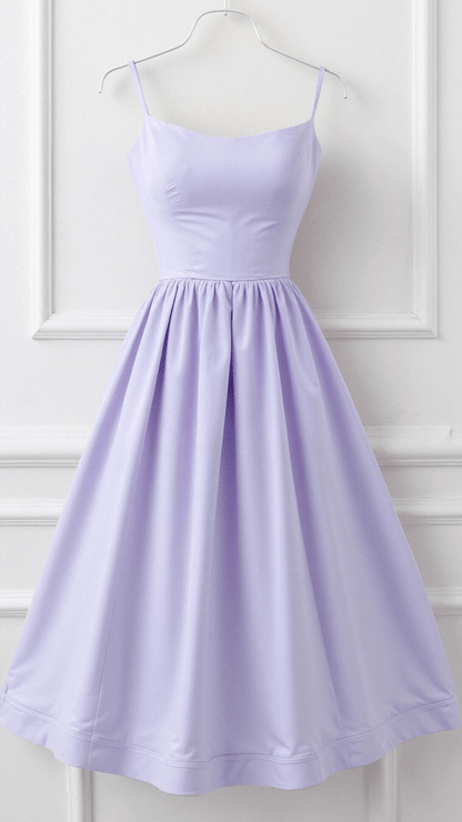 Women's Strappy A Line Midi Dress Ascot Style Summer Occasion