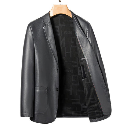 Men's Premium Quality Business Casual Leather Slim Fit Coat - LAKD London