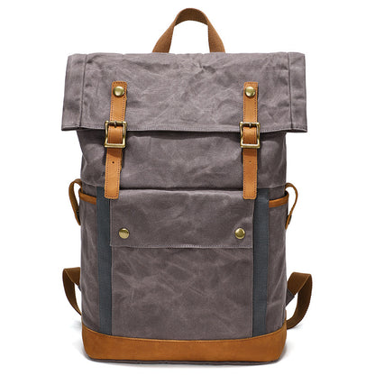 Men's Multifunctional Waterproof Leather Backpack Outdoor Travel Large Capacity - LAKD London