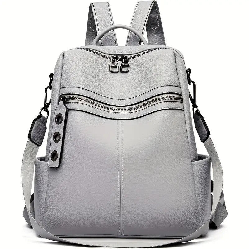 Women's Faux Leather Convertible Shoulder Handbag Versatile Everyday Purse Stylish - LAKD London