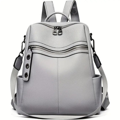 Women's Faux Leather Convertible Shoulder Handbag Versatile Everyday Purse Stylish - LAKD London