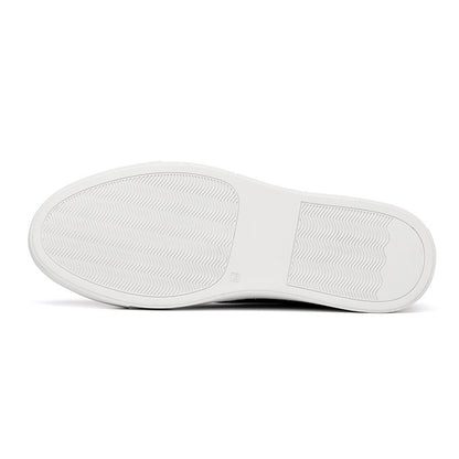 Men's Toe Layer Pattern Sneakers | Low top Croc Pattern Leather Shoes - LAKD London