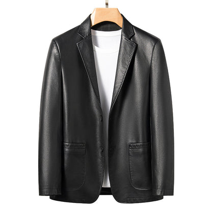 Men's Premium Quality Business Casual Leather Slim Fit Coat - LAKD London