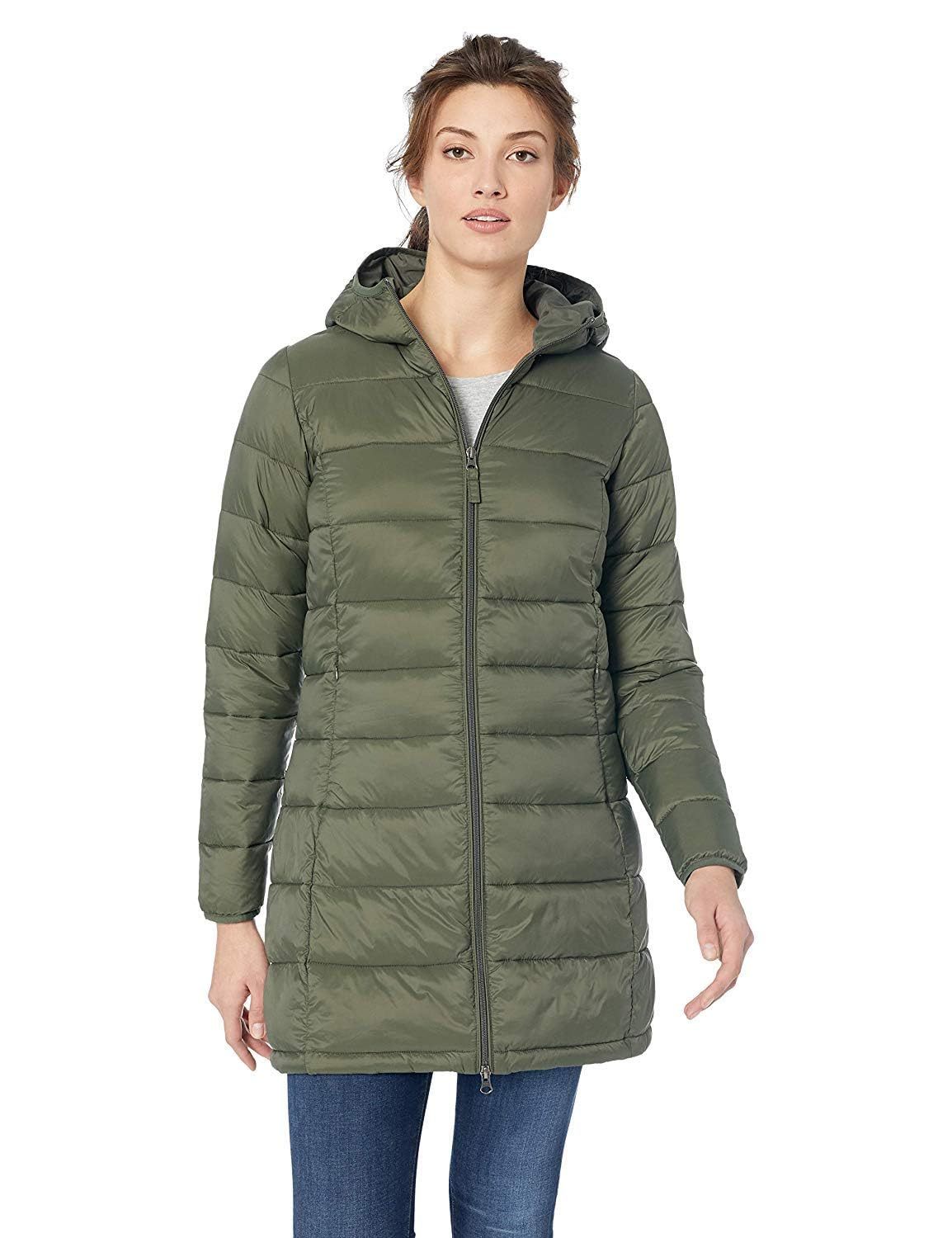 Women’s Lightweight Water-Resistant Packable Hooded Puffer Coat