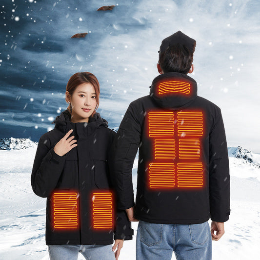 Unisex Heated Padding Jacket with Intelligent Thermal Charging Technology