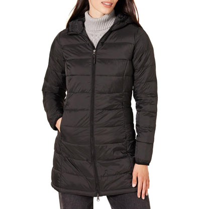 Women’s Lightweight Water-Resistant Packable Hooded Puffer Coat
