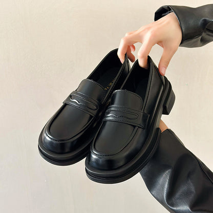 Women's One Pedal Metal Buckle Soft Thin Loafer Shoes