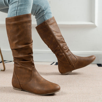 Women's Western Leather Cowboy Boot - Soft & Comfortable