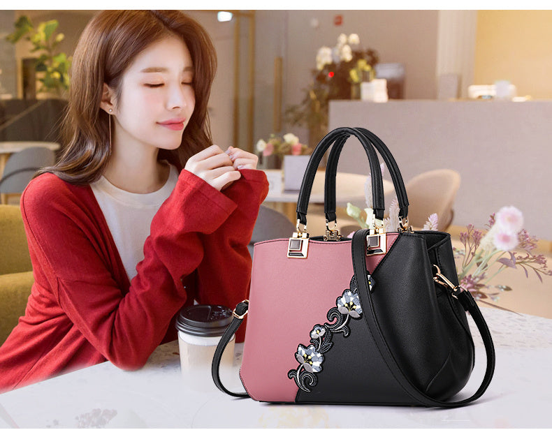 Women's Floral Pattern Crossbody Shoulder Handbag Elegant Everyday - LAKD London