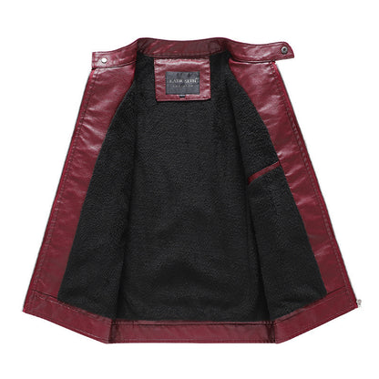 Men's Luxury Quality Motorcycle Leather Jacket Slim Fit Zipper - LAKD London