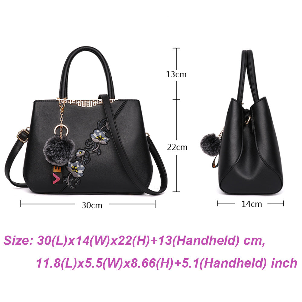 Women's Floral Pattern Crossbody Shoulder Handbag Elegant Everyday - LAKD London