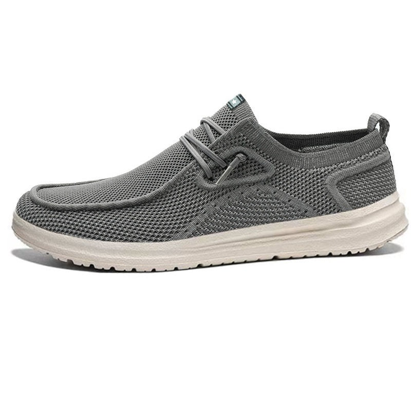 Men's Casual Canvas Mesh Sneakers Lightweight Flat Trainers - LAKD London