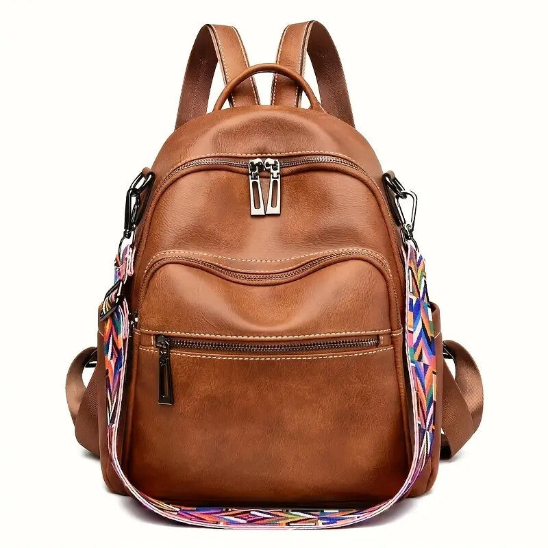 Women's Faux Leather Convertible Shoulder Handbag Versatile Everyday Purse Stylish - LAKD London