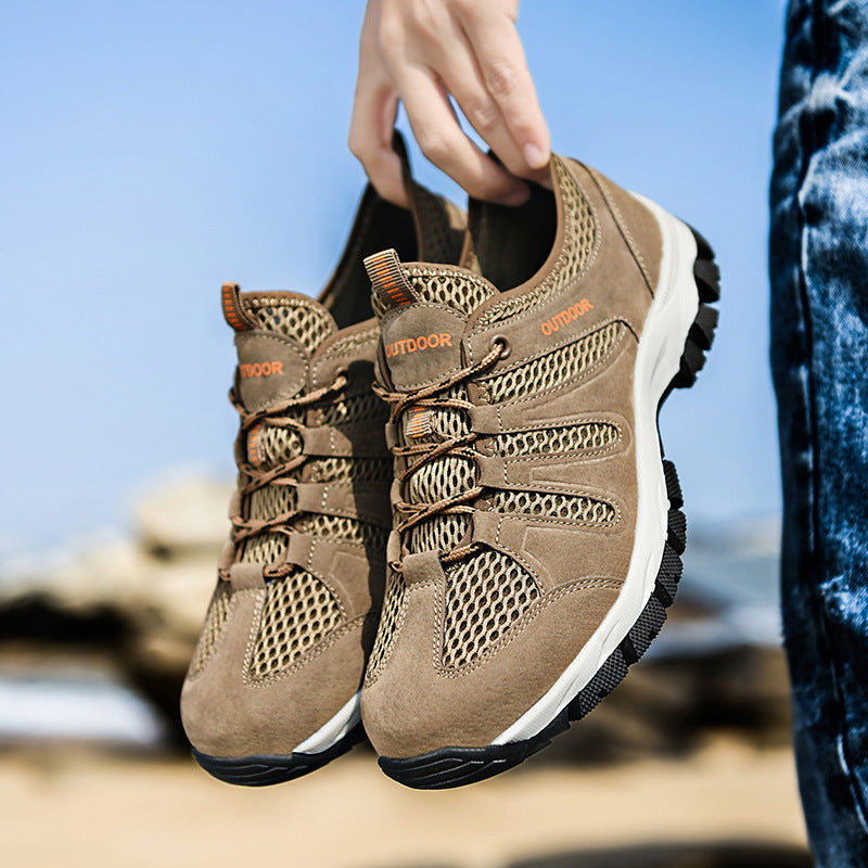 Men's Lightweight Breathable Suede Trainers Casual Gym Running Shoes Everyday