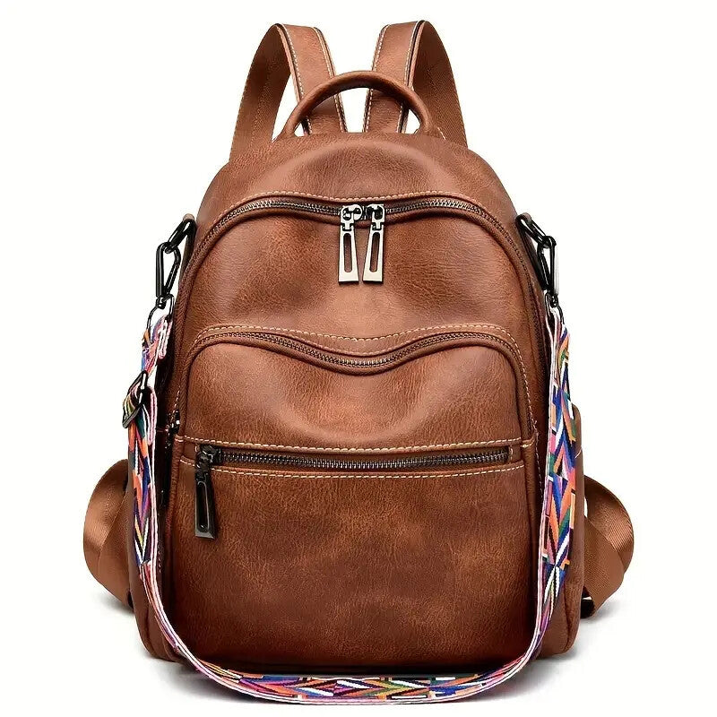Women's Faux Leather Convertible Shoulder Handbag Versatile Everyday Purse Stylish - LAKD London