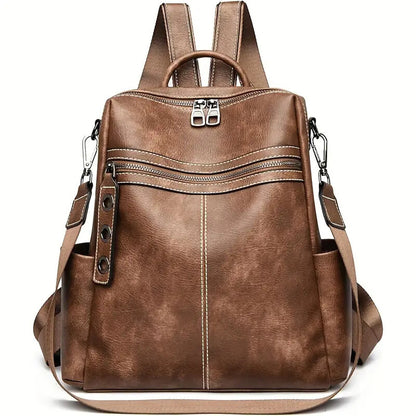 Women's Faux Leather Convertible Shoulder Handbag Versatile Everyday Purse Stylish - LAKD London
